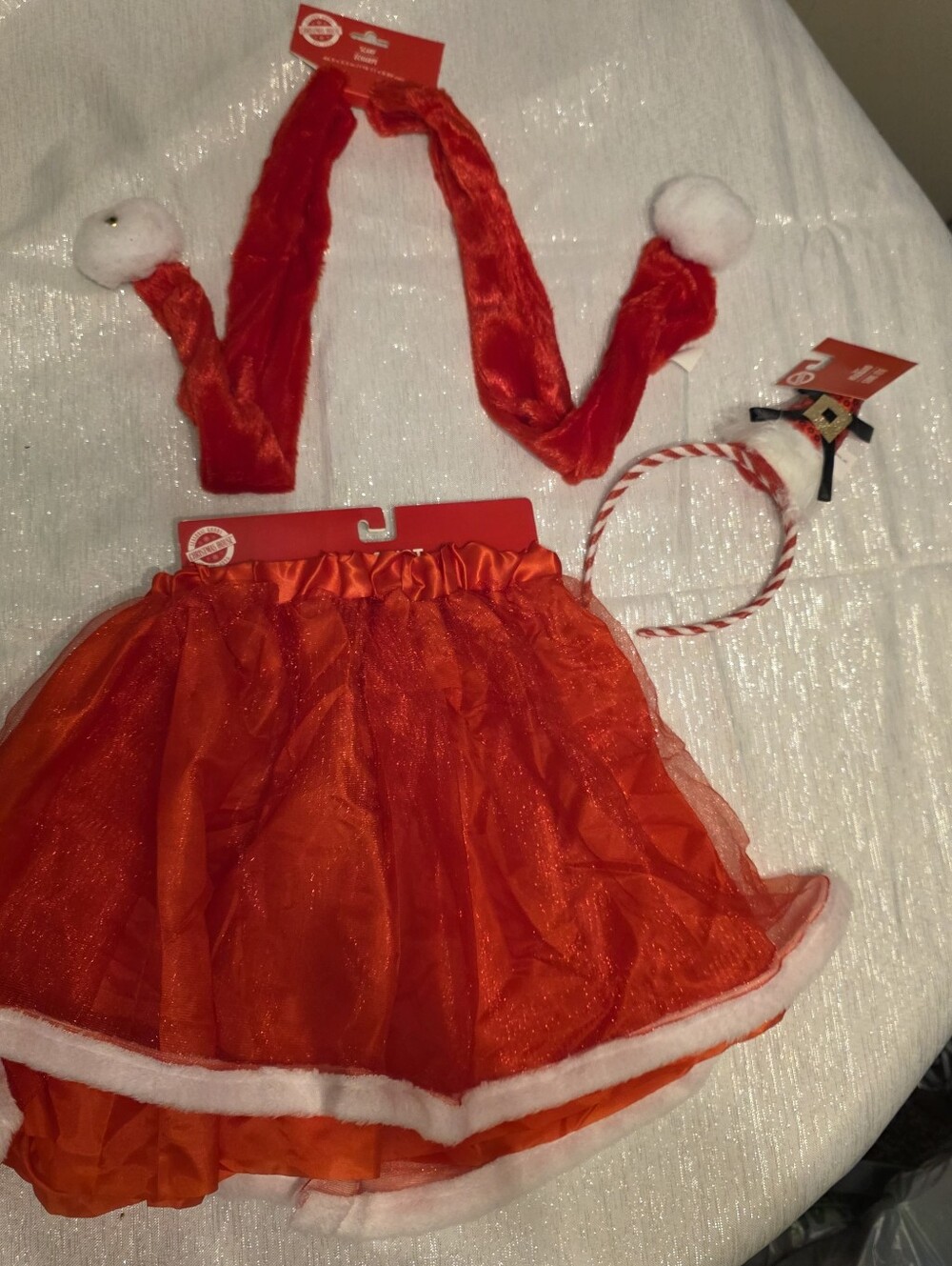 Santa Baby Mrs Claus Skirt Set